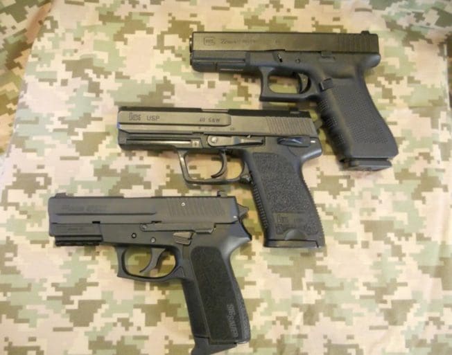 Three Polymer Police Surplus .40 S&W Pistols You Should Look At