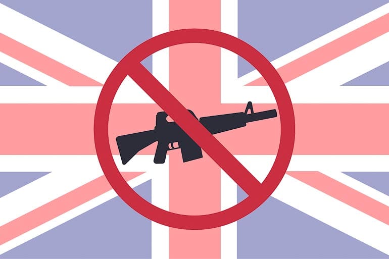 UK union jack no guns