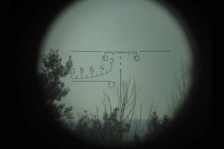 Romanian reticle rifle scope reticles