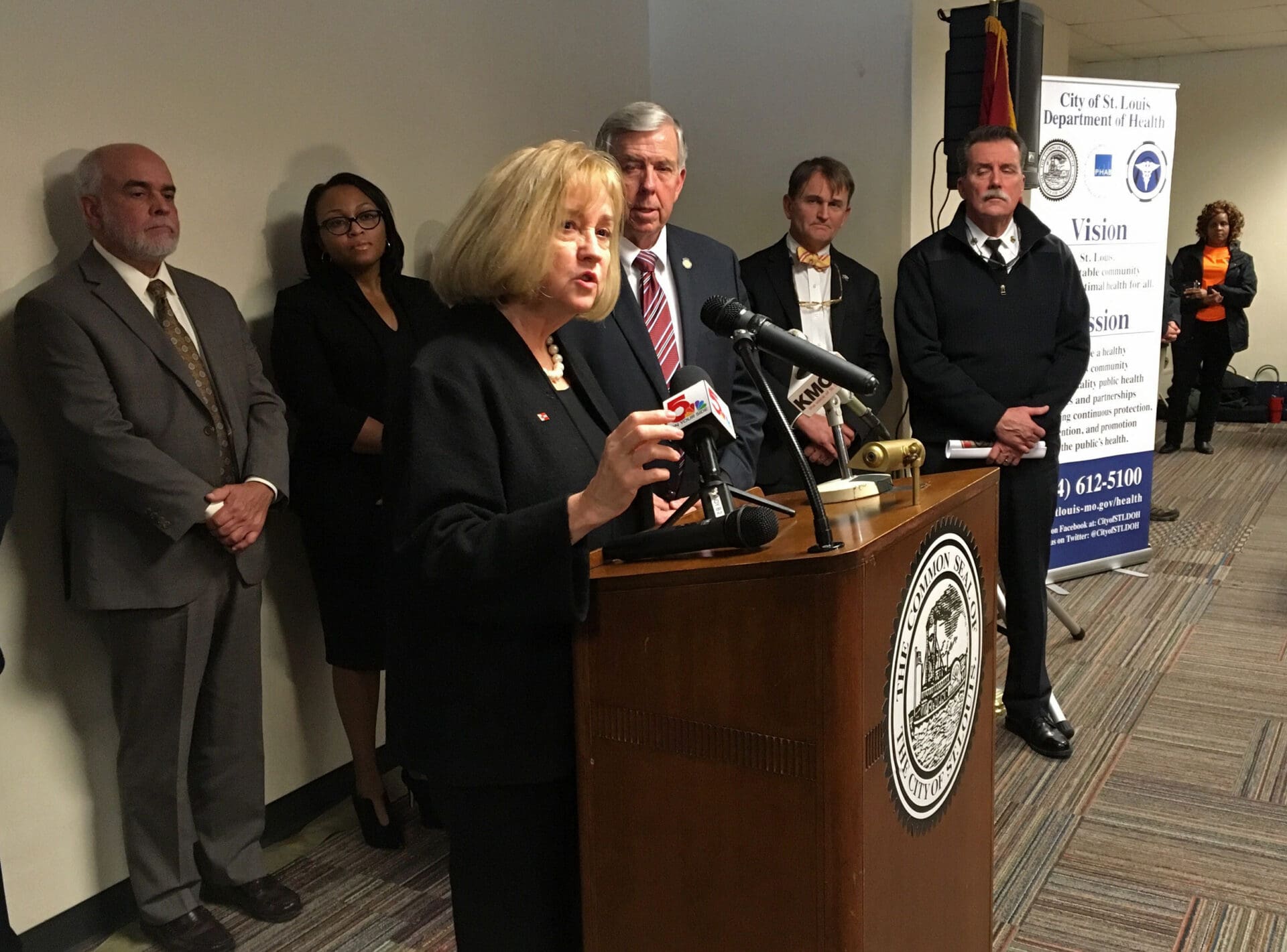 LydMayor Lyda Krewson, Mike Parson st. louis missouria Krewson, Mike Parson st. louis missouri