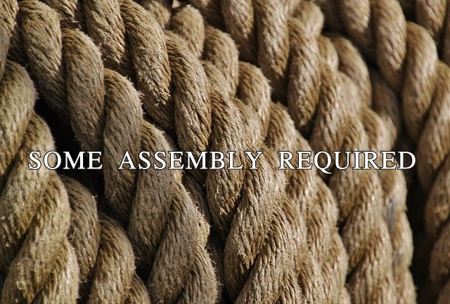 Rope. Some assembly required.