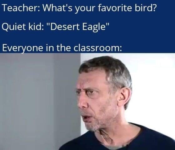 Gun Meme of the Day: Ornithology Class Edition