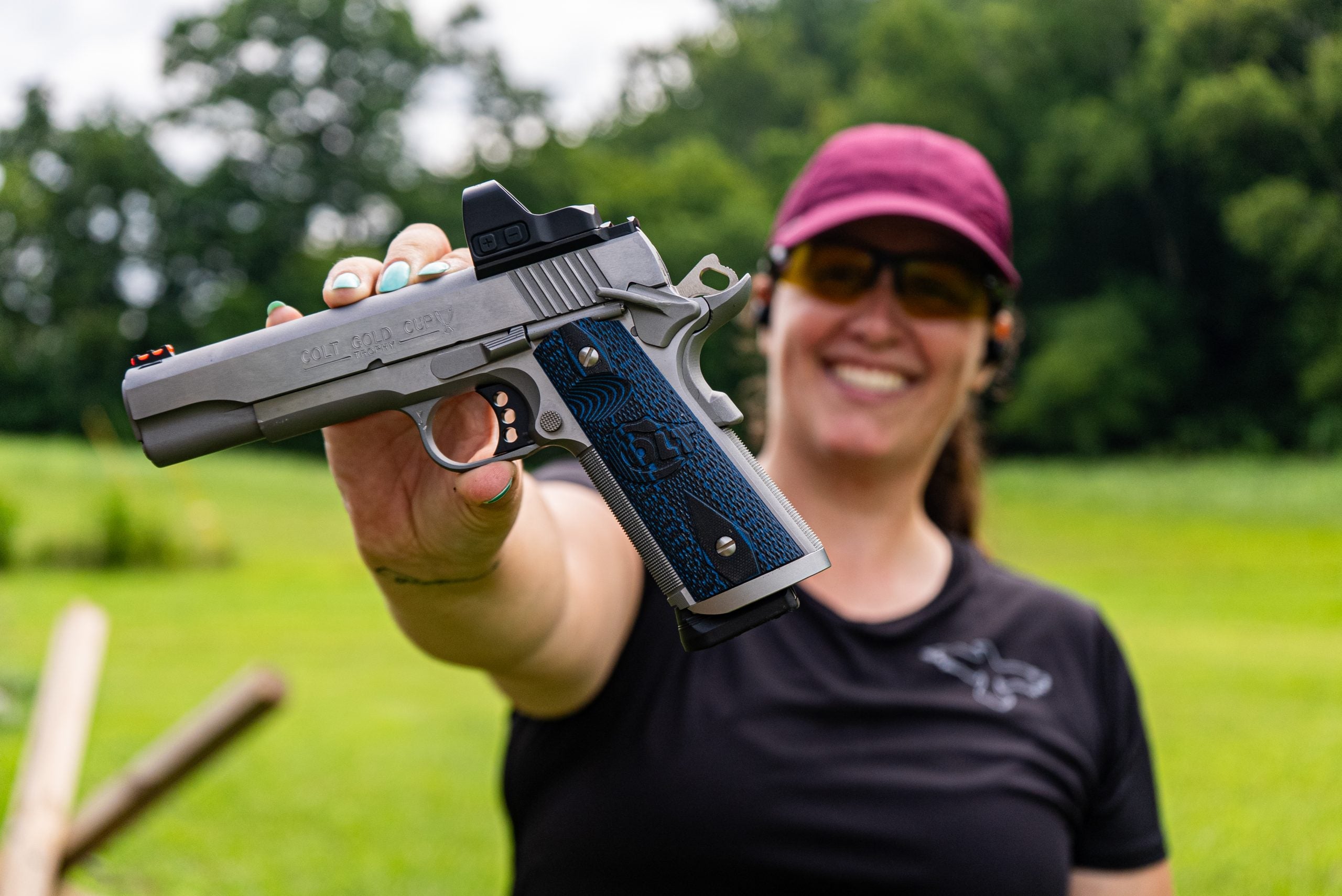 Colt Gold Cup Trophy 9mm 1911 with ZeroTech THRIVE HD red dot sight