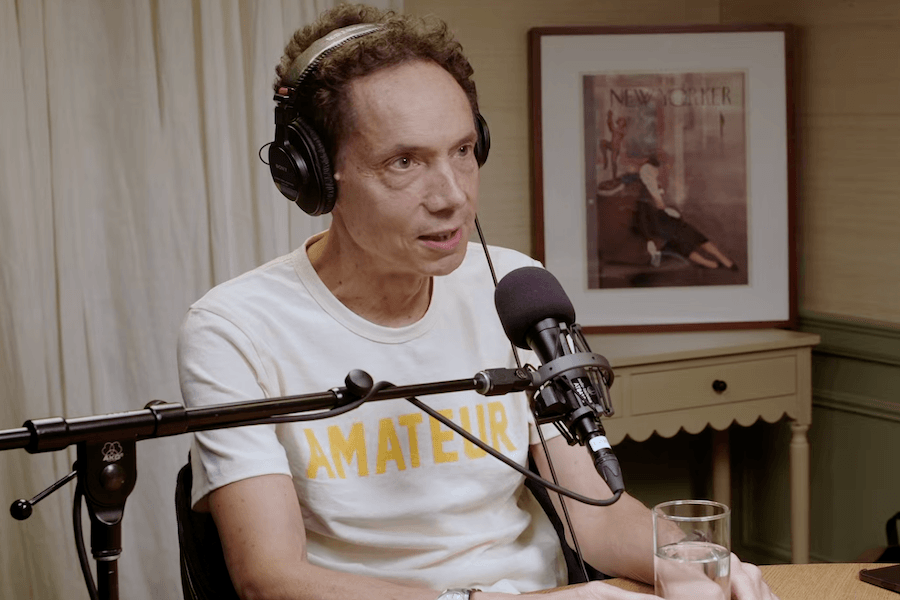 Malcolm Gladwell speaking during an interview
