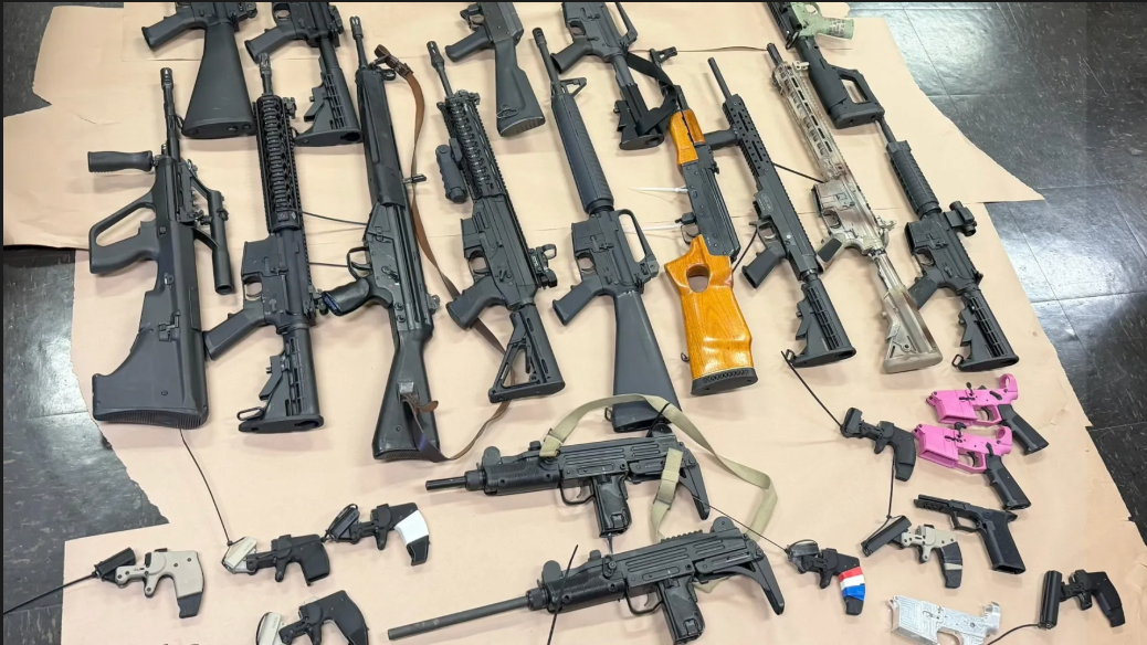 Firearms collected during the Santa Rosa Police Department gun buyback